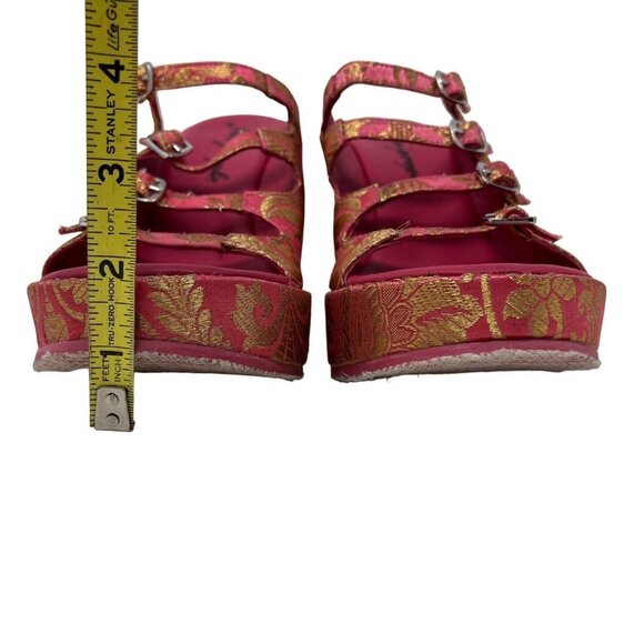 Free People Pink and Gold Wedges - Picture 8 of 8